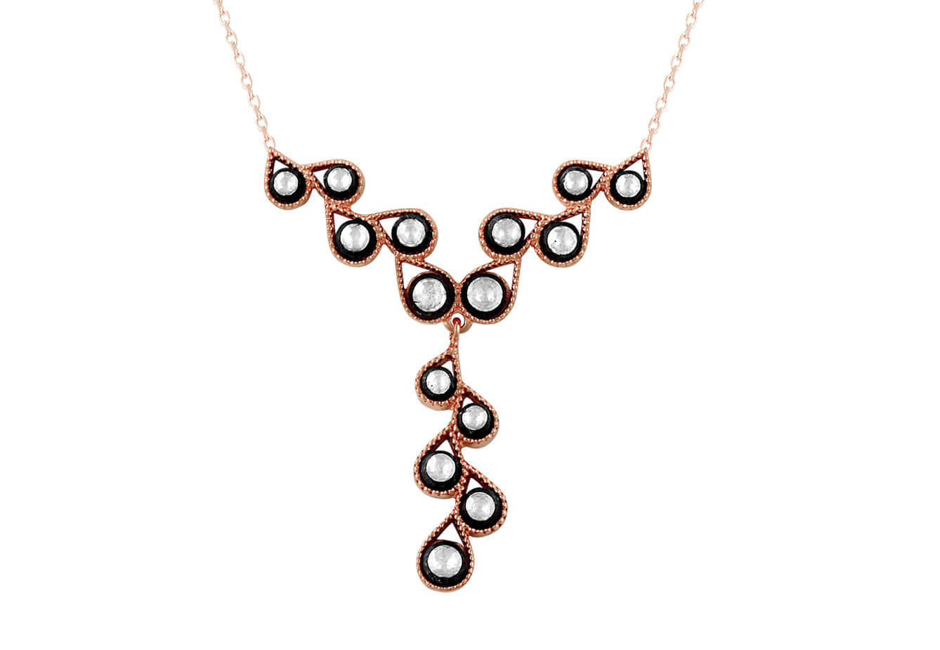 Diamond waterdrop necklace