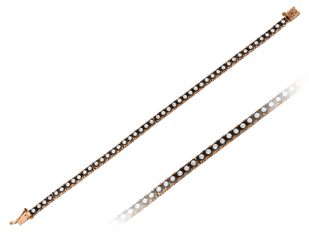 1,48 Karat Diamant-Su-Yolu-Armband - handgefertigter Diamantschmuck aus Feingold | Sirius Diamant