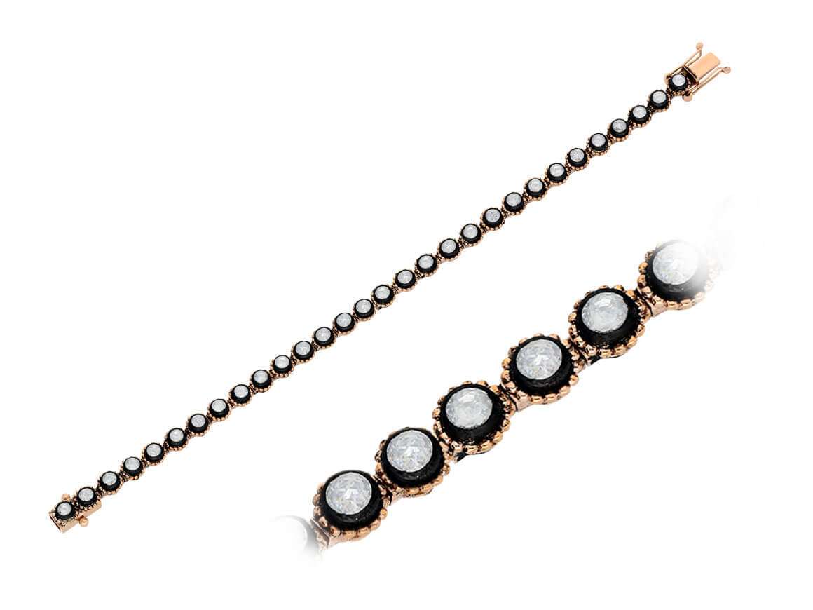 2,07 Karat Diamant-Wasserstrahl-Armband – handgefertigter Diamantschmuck aus Feingold | Sirius Diamant