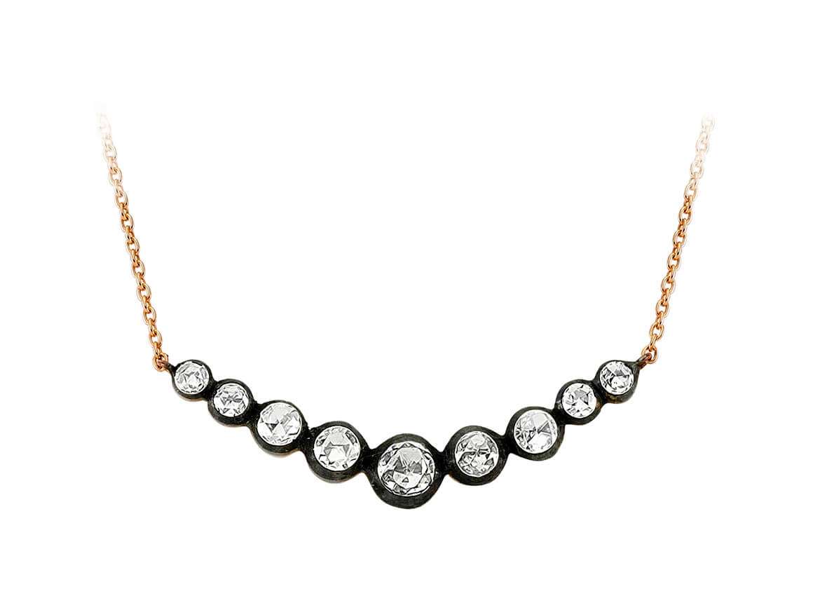 Diamant Halskette - handgefertigter Diamantschmuck aus Feingold | Sirius Diamant