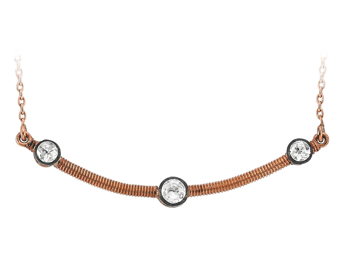 Halskette mit Diamanten - handgefertigter Diamantschmuck aus Feingold | Sirius Diamant