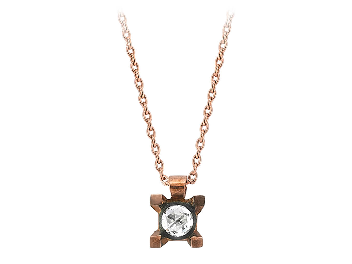 0.13 carat diamond solitaire necklace