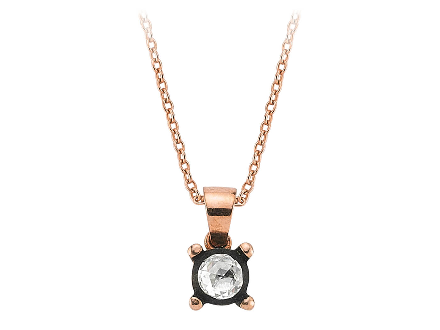 0.23 carat diamond solitaire necklace