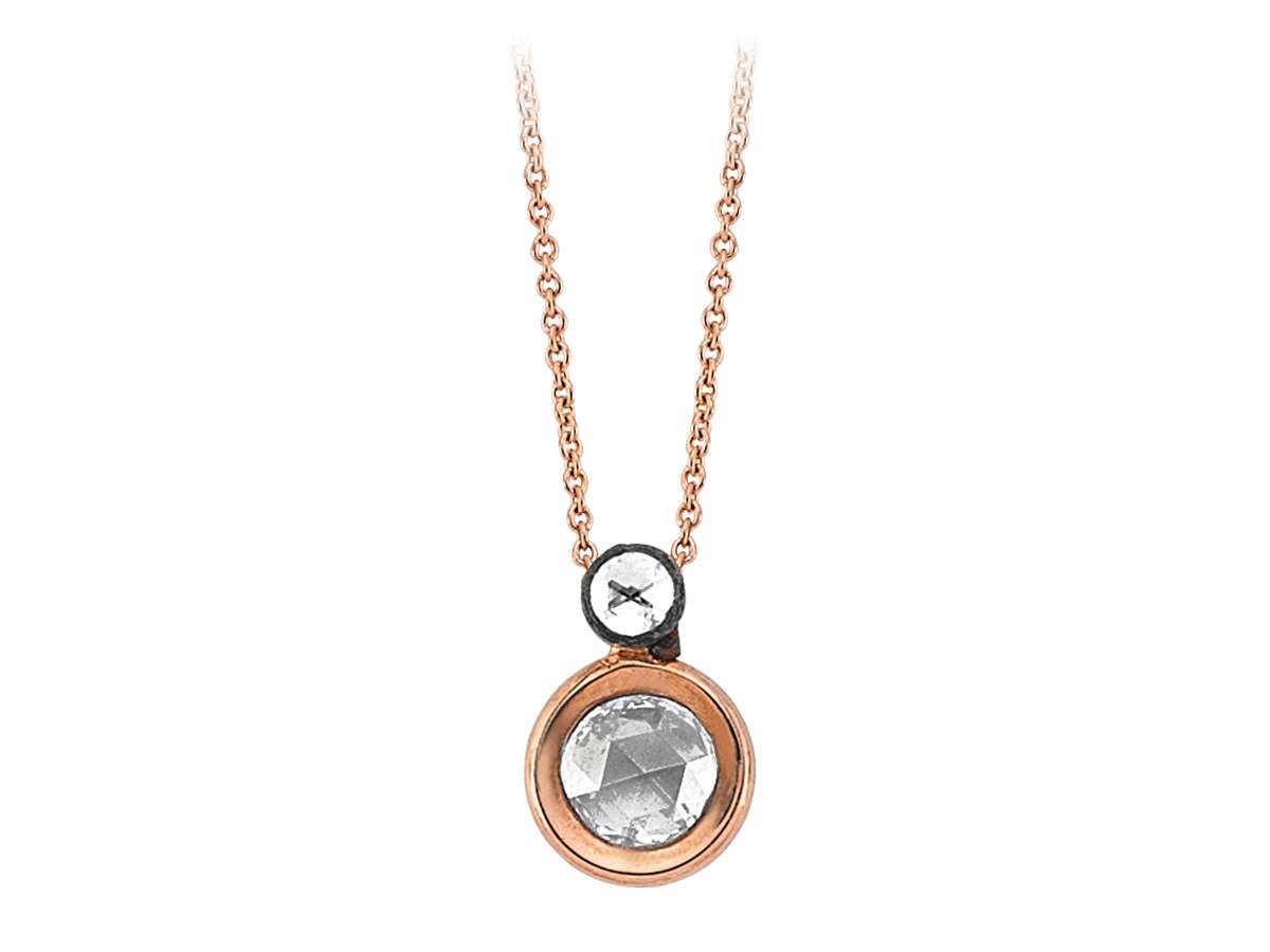 Collier solitaire en diamant total de 0,30 carat