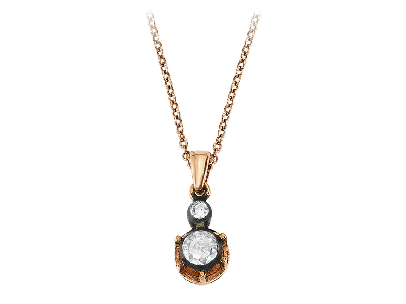 0.23 carat diamond solitaire necklace