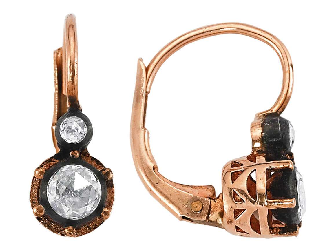 0.47 carat diamond earrings