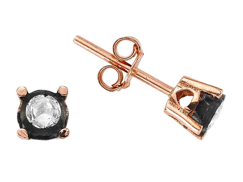 0.20 carat diamond solitaire earrings