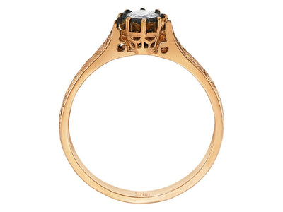 0.13 carat diamond ring
