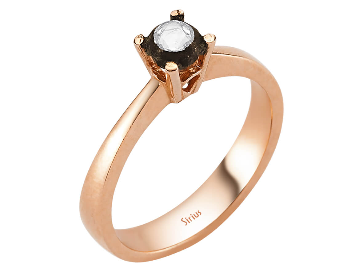 0,10 Karat Diamantring – handgefertigter Diamantschmuck aus Feingold | Sirius Diamant