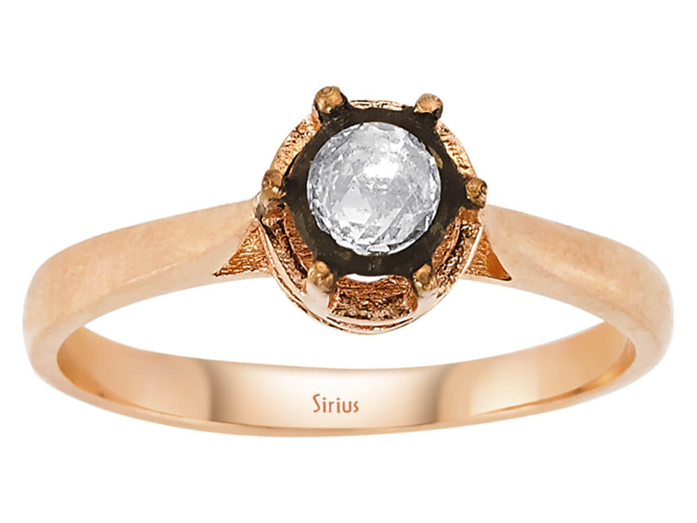 0,18 Karat Diamant-Ring - handgefertigter Diamantschmuck aus Feingold | Sirius Diamant