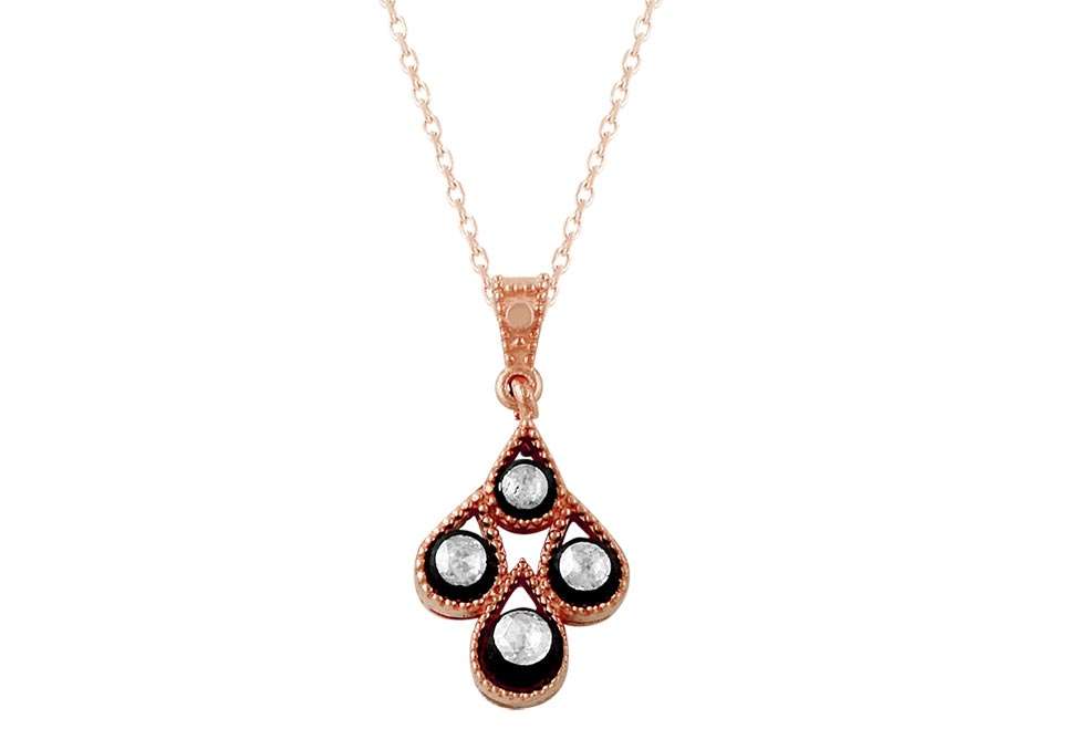 Diamant-Kleeblatt-Halskette - handgefertigter Diamantschmuck aus Feingold | Sirius Diamant