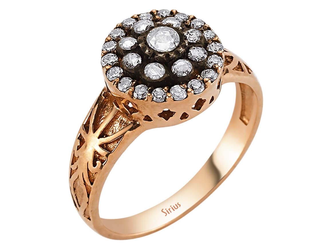 Diamantring - handgefertigter Diamantschmuck aus Feingold | Sirius Diamant