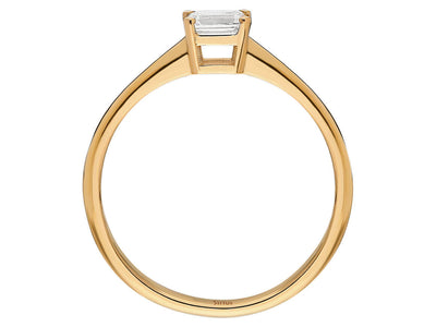 0.30 Carat Emerald Cut Diamond Solitaire Ring
