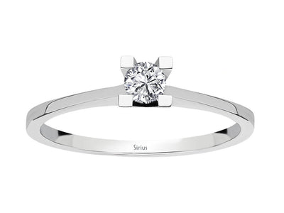 0.15 carat diamond solitaire ring