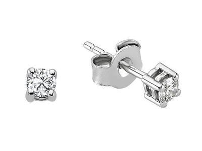 0.22 carat solitaire earrings