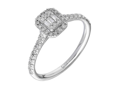 0.28 Carat Baguette Diamond Ring