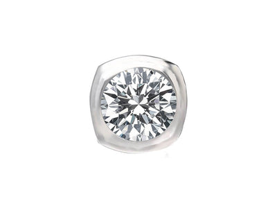 0.70 ct. diamond men's stud earrings in 14k white gold