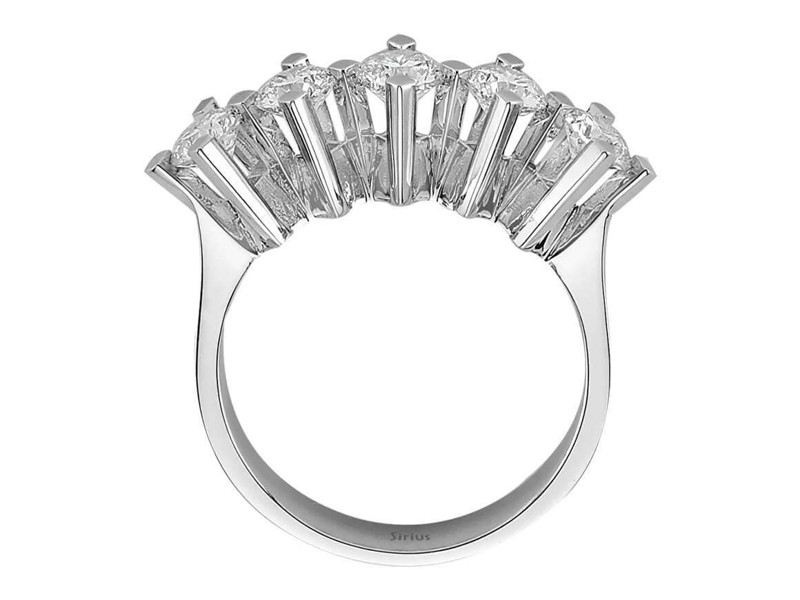 1.62 carat diamond 5 stone alliance