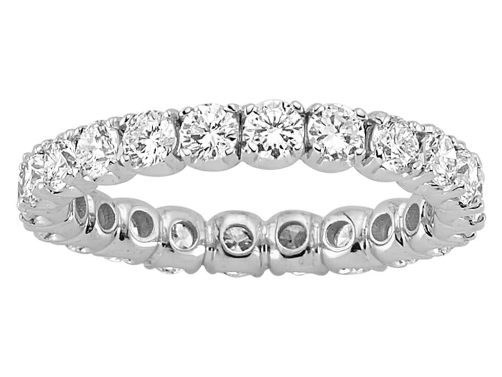 2,10 Karat Diamant rundum Allianz - handgefertigter Diamantschmuck aus Feingold | Sirius Diamant