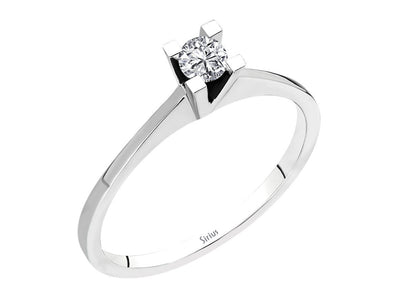 0.15 carat diamond solitaire ring