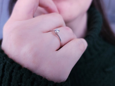 0.20 carat diamond solitaire ring