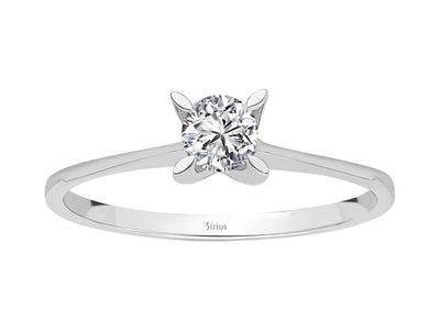 0.24 carat diamond solitaire ring