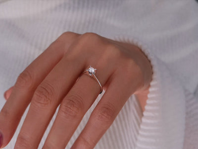 0.24 carat diamond solitaire ring
