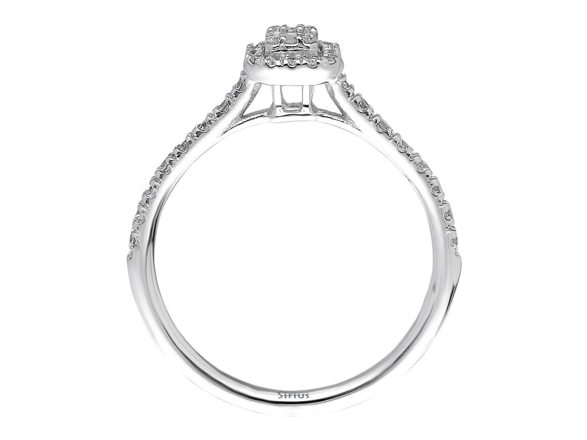 0,28 Carat Baguette Diamant Ring - handgefertigter Diamantschmuck aus Feingold | Sirius Diamant