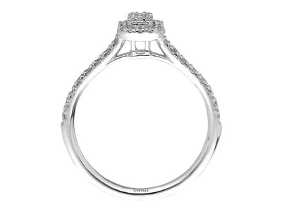 0.28 Carat Baguette Diamond Ring