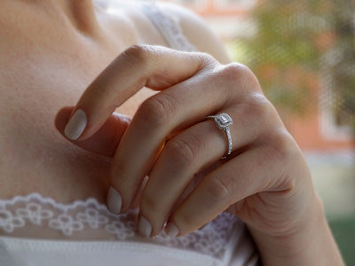 0.28 Carat Baguette Diamond Ring