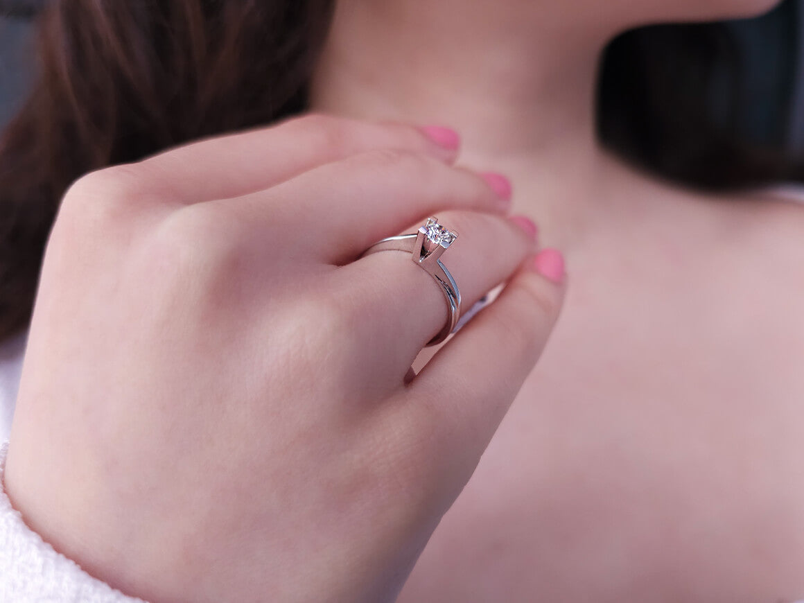 0.29 carat diamond solitaire ring