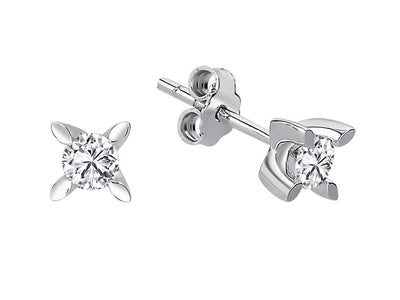 F-color 0.36 carat diamond earrings