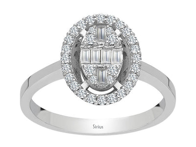 0.47 Carat Baguette Diamond Ring