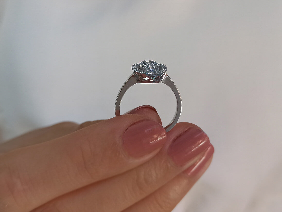 0.47 Carat Baguette Diamond Ring