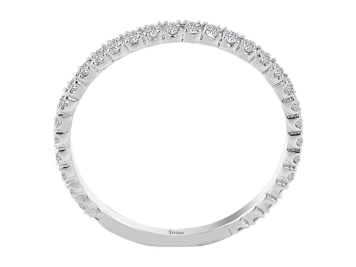 0,37 Karat Diamant rundum Allianz - handgefertigter Diamantschmuck aus Feingold | Sirius Diamant