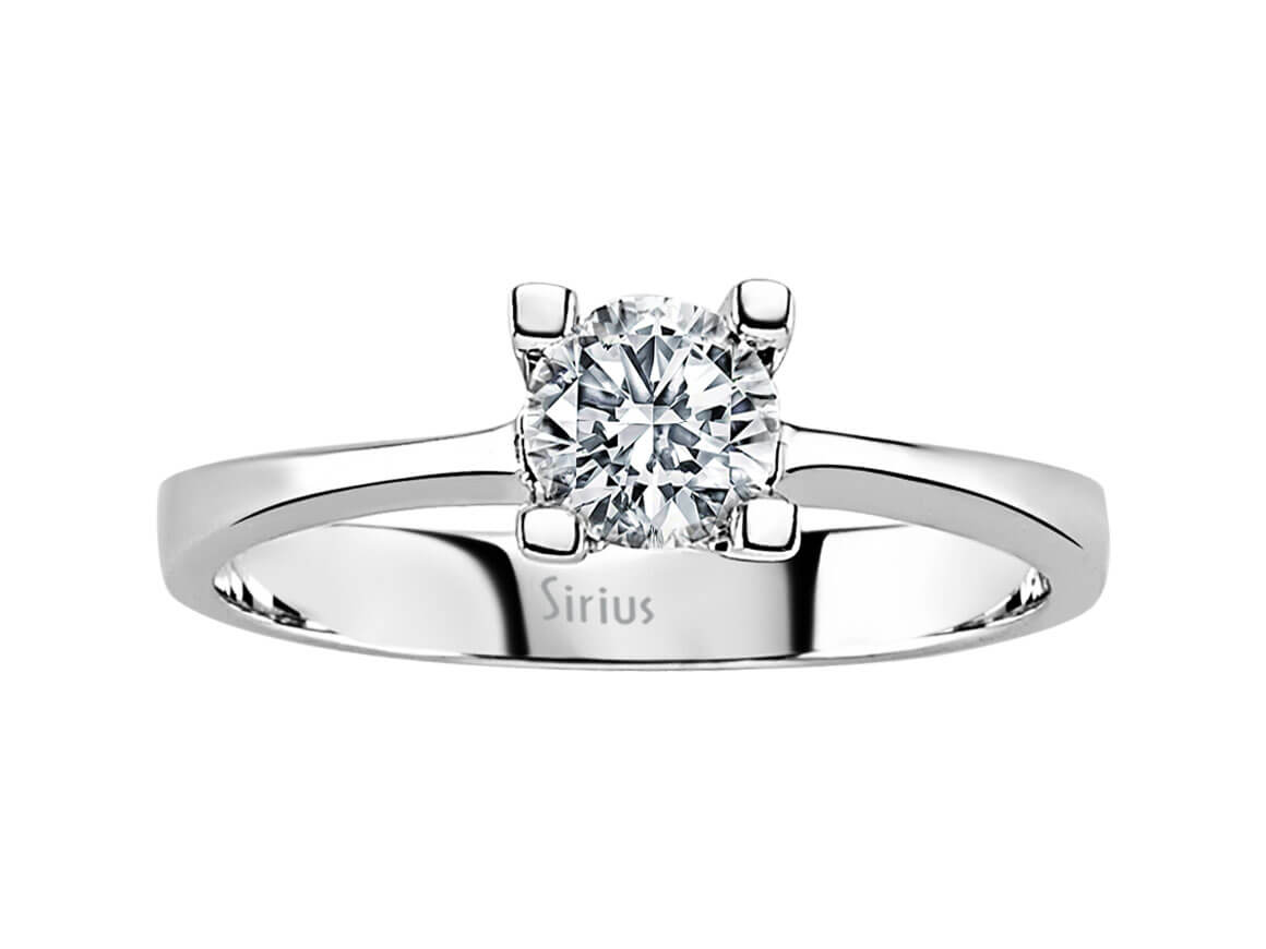 G color 0.50 carat diamond solitaire ring
