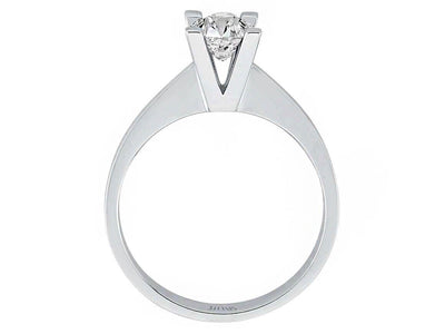 F Color 0.51 Carat Diamond Solitaire Ring