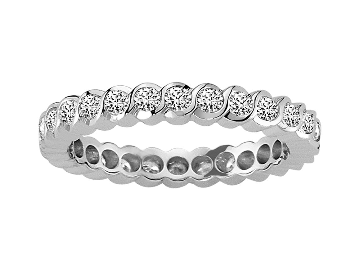 0,64 Karat Diamant rundum Allianz - handgefertigter Diamantschmuck aus Feingold | Sirius Diamant