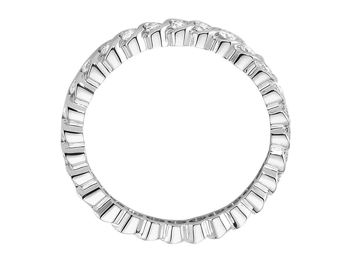 0,64 Karat Diamant rundum Allianz - handgefertigter Diamantschmuck aus Feingold | Sirius Diamant