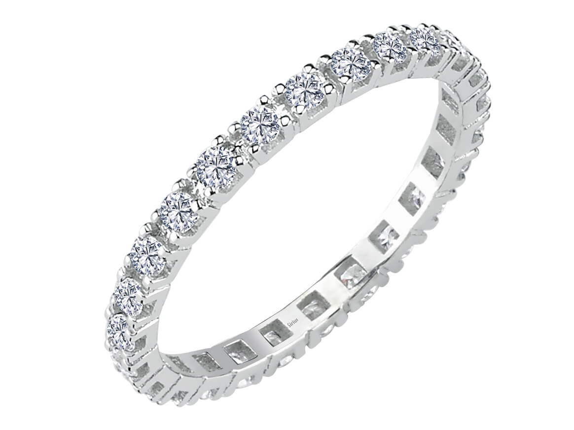 0,67 Karat rundum Diamant Allianz - handgefertigter Diamantschmuck aus Feingold | Sirius Diamant