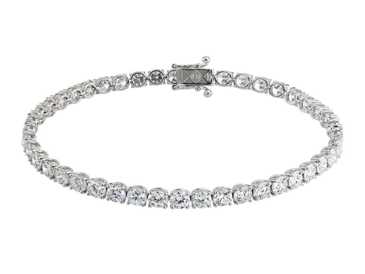 F-Farbe 10 Karat Diamant-Wasserweg-Armband - handgefertigter Diamantschmuck aus Feingold | Sirius Diamant