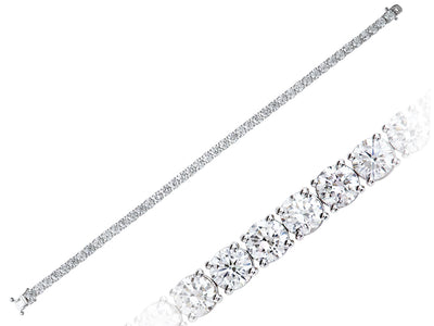 F-Color 10 Carat Diamond Waterway Bracelet