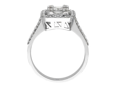 1.13 carat diamond baguette ring