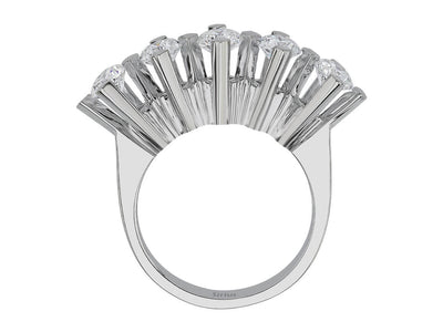 F Color 1.50 Carat Diamond 5 Stone Ring