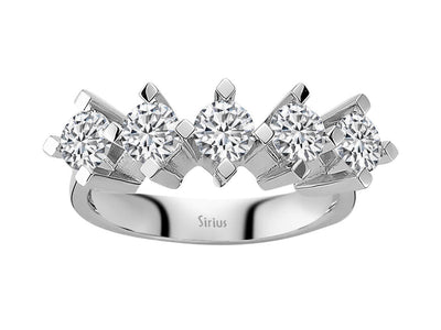 1.62 carat diamond 5 stone alliance