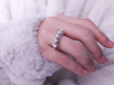 1.62 carat diamond 5 stone alliance