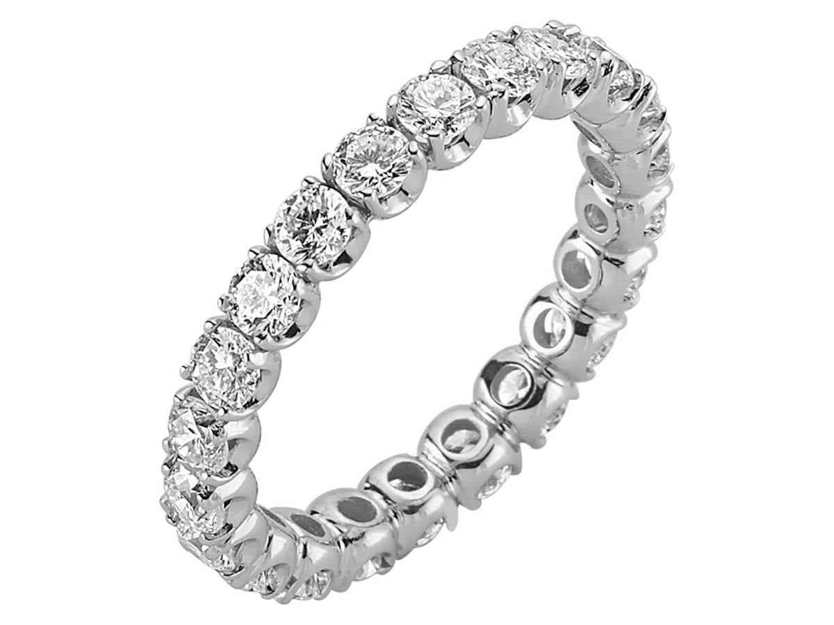 2,10 Karat Diamant rundum Allianz - handgefertigter Diamantschmuck aus Feingold | Sirius Diamant