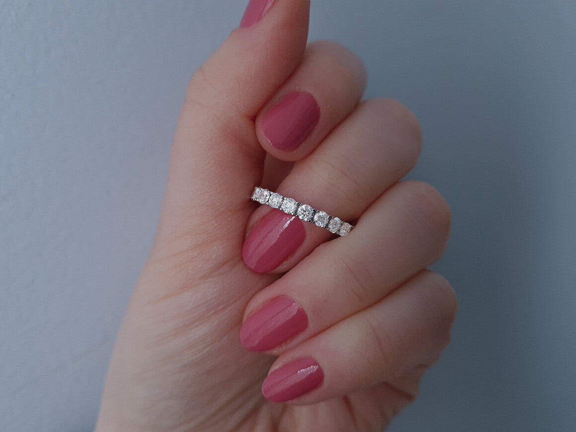 Alliance de diamants tout autour de 2,19 carats