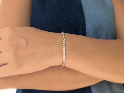 Bracelet tennis en diamant de 4,20 carats