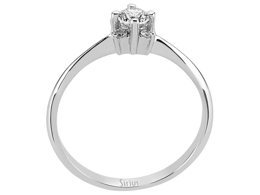 Total 0.31 carat diamond solitaire ring